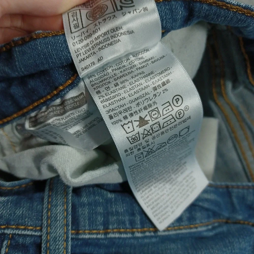 Levis 541 Jeans Mens 34x30 Blue Denim Distressed Athletic Tapered Preppy A3‎